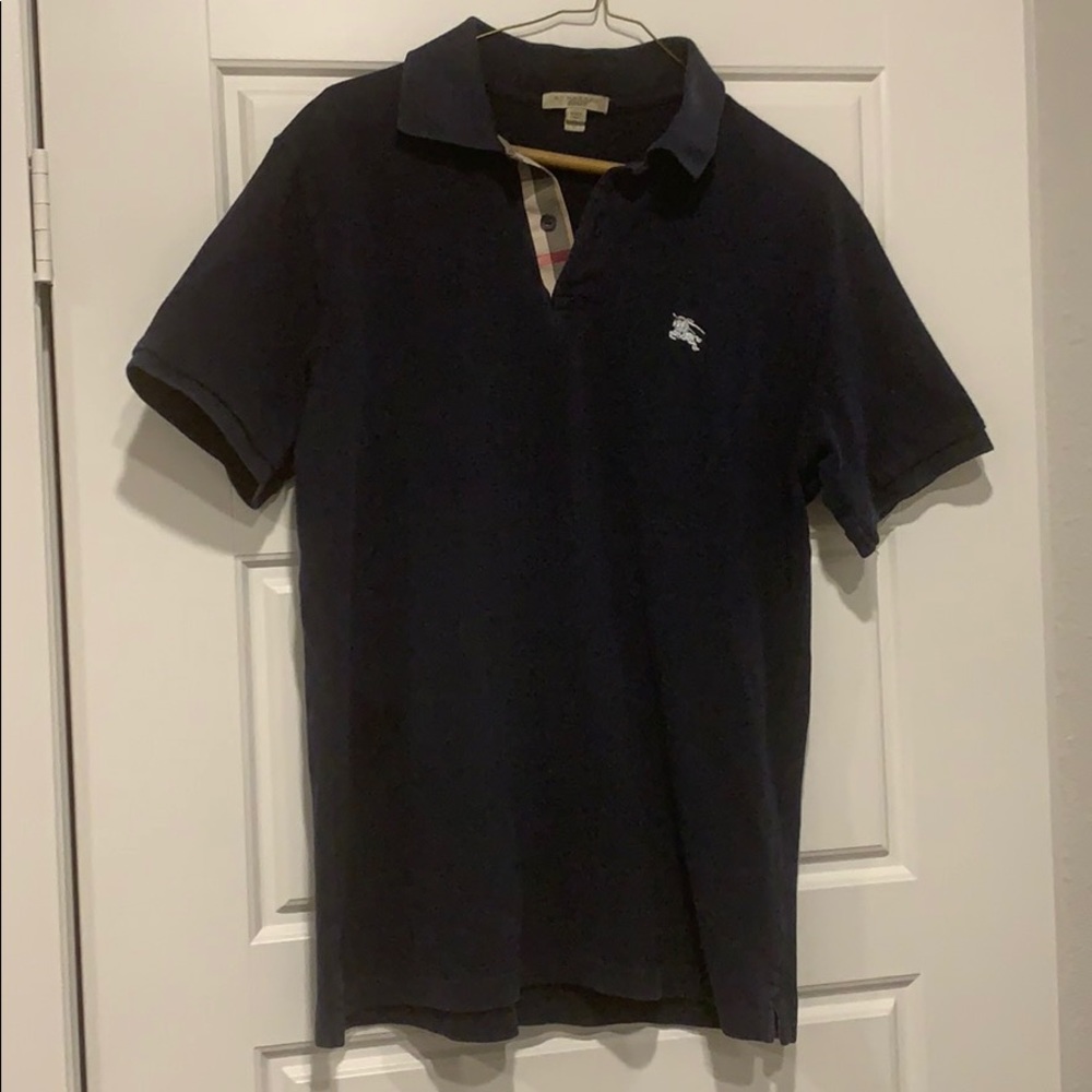 Burberry Brit Piqué Navy Polo Shirt - M